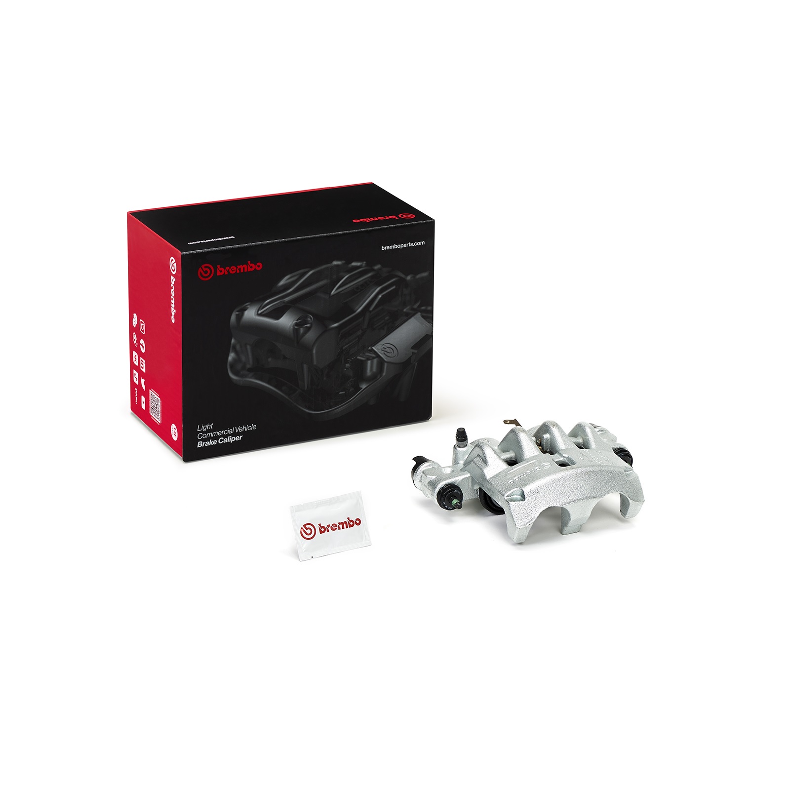 Brembo Bremszange vorne rechts Neuteil Fiat Ducato Typ 250 ab Bj. 2006 Citroen Jumper III ab Bj. 2006 Peugeot Boxer ab Bj. 2006 Bremssattel (2-Kolben