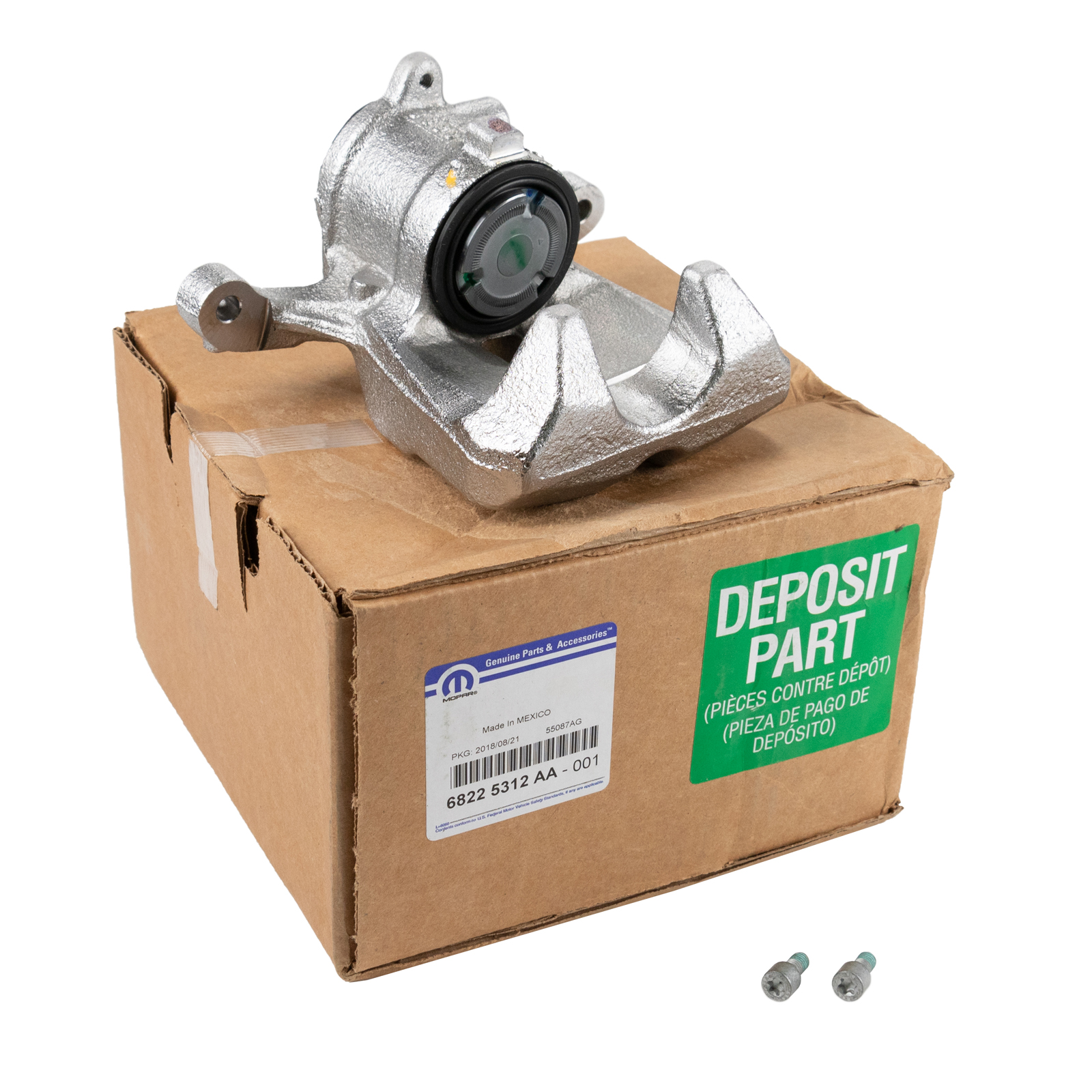 Bremszange hinten rechts 2 WD Jeep Cherokee ab Bj. 2014 FWD, Code: BRG & BR6