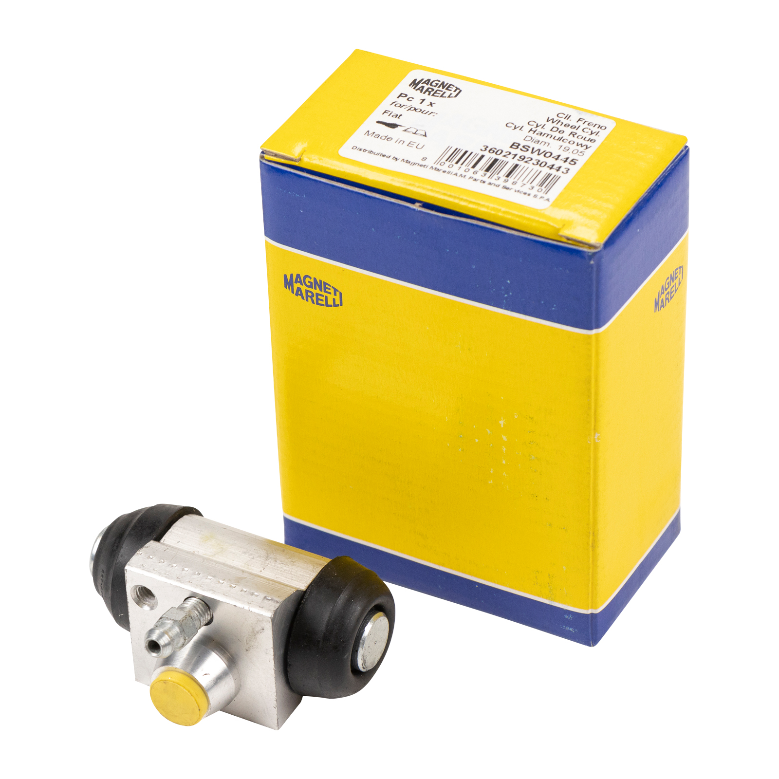 Radbremszylinder 19,05 mm Ø Bremssystem Bosch Magneti Marelli Lancia Ypsilon Typ 843 Fiat Sedici Typ FY Opel Agila Suzuki Splash Swift