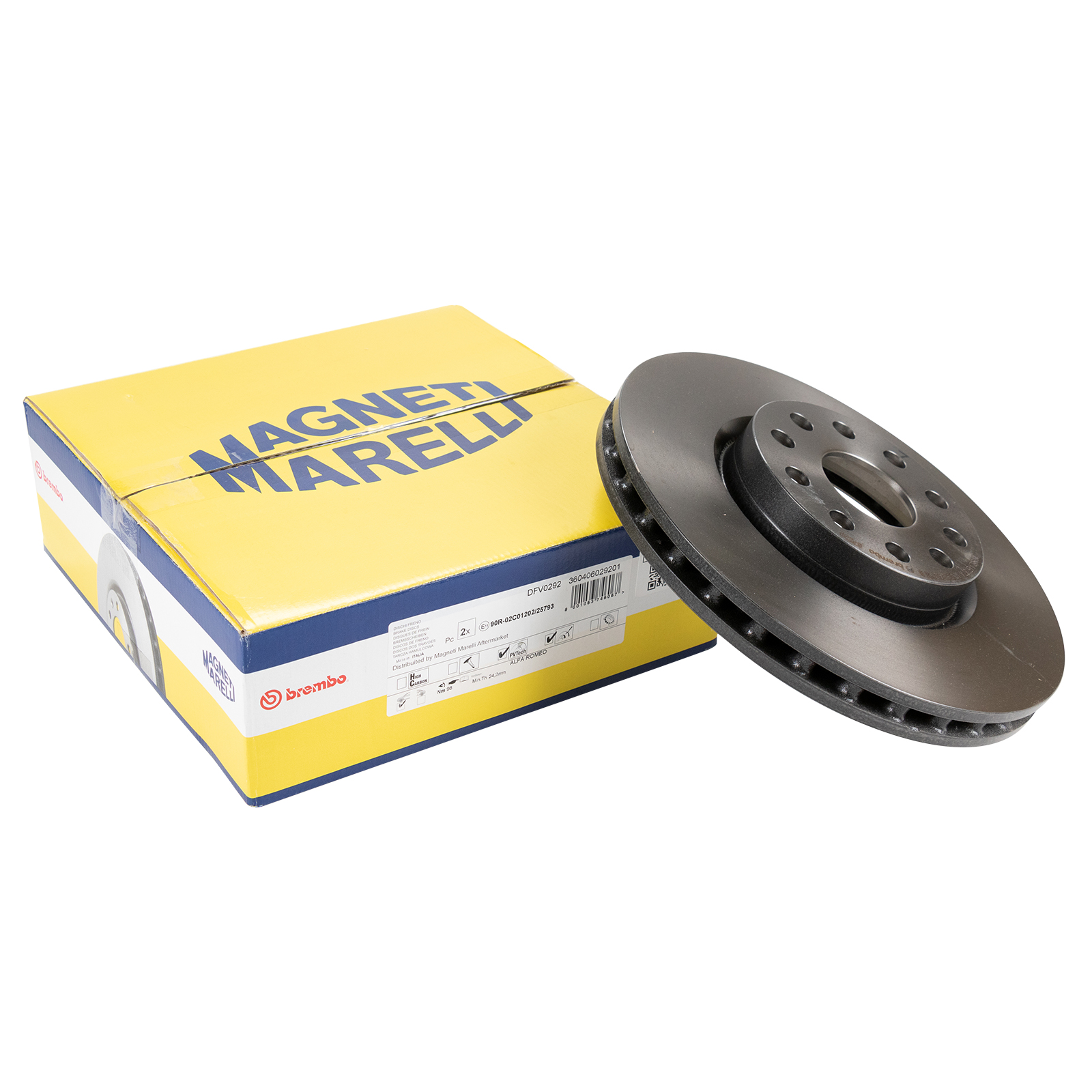Bremsscheibe innenbelüftet Magneti Marelli Lancia Kappa 2,0 16V 2,0 / 2,4 20V 2,4 JTD Alfa 166 2,0 TW 2,4 JTD