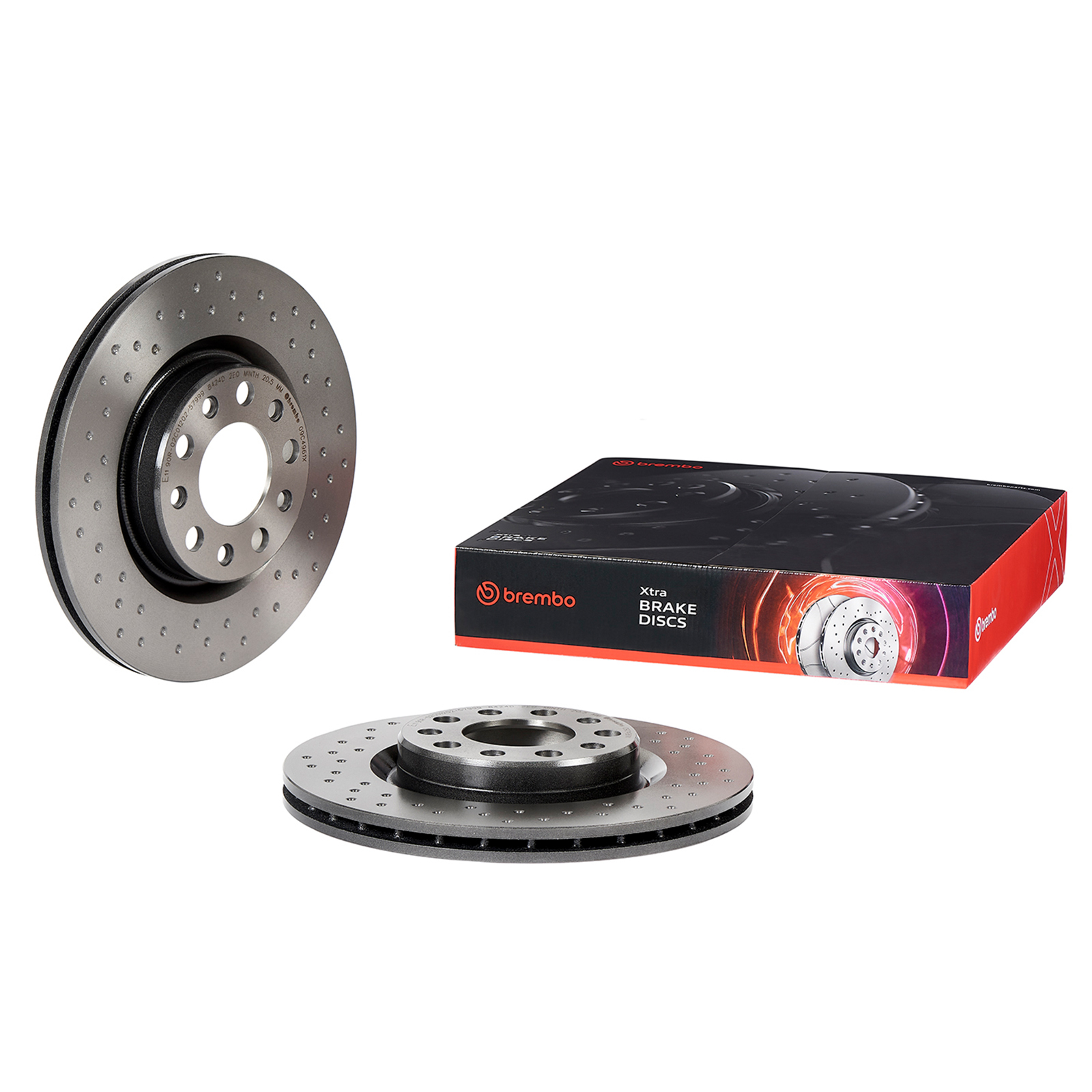 Bremsscheibe Brembo XTRA-LINE hinten beschichtet innenbelüftet 292 Ø mm Alfa Romeo Giulia ab Bj,2016 2,0 Turbo 2,2 Multijet 100 / 110 / 132 KW 2,2 M