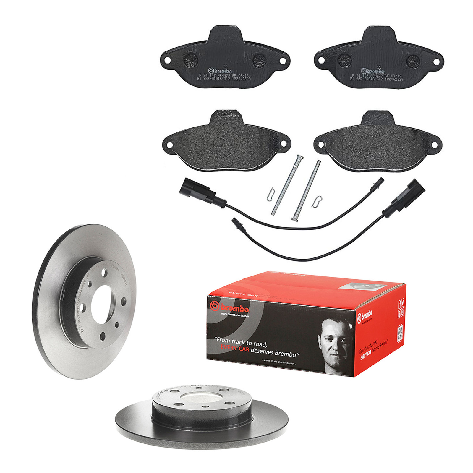 Bremsenkit vorne Fiat 500 Bj.2007-2012 1.2 Lim. mit großer Heckklappe