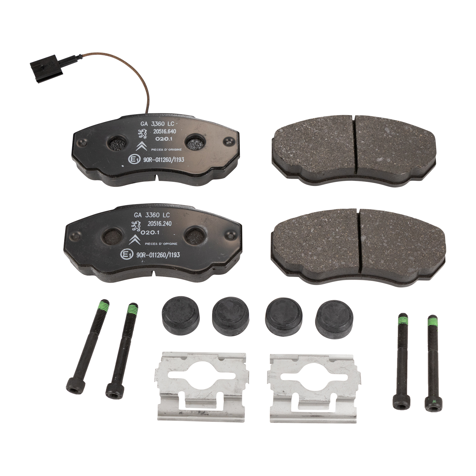 Bremsklötze vorne Original PSA Fiat Ducato Typ 244 (auch 230)15 Zoll Räder Peugeot Boxer Citroen Jumper