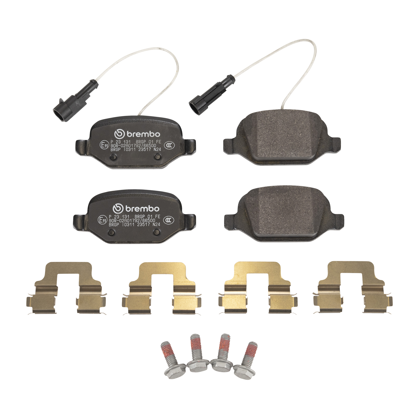 Bremsklötze hinten Brembo mit Zubehör Alfa Romeo Mito