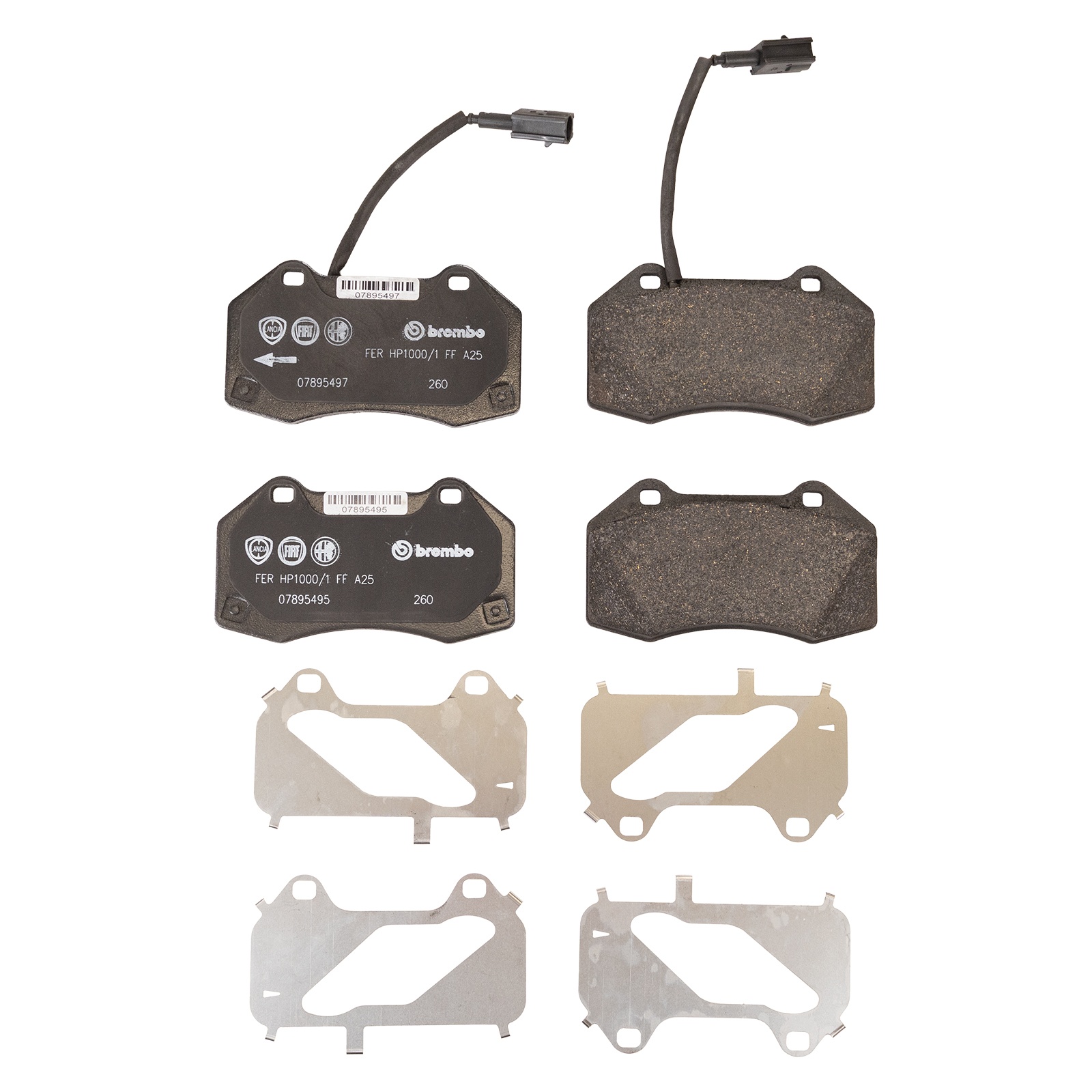 Bremsklötze vorne Abarth 500 ab Bj. 2016