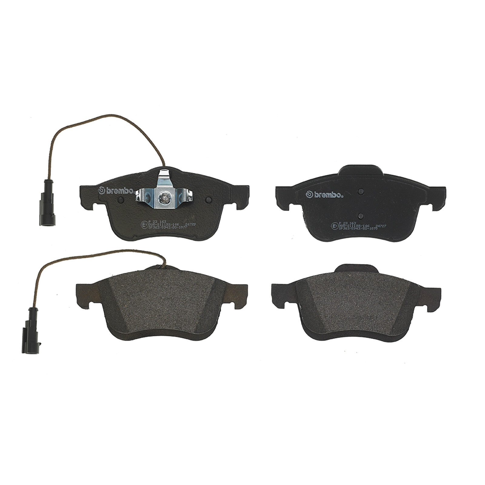 Bremsklötze vorne Brembo Fiat Doblo Typ 263 ab Bj. 2009 Lancia Delta Typ 844 ab Bj. 2008 - 2014 Opel Combo D Bj. 2011 - 2018