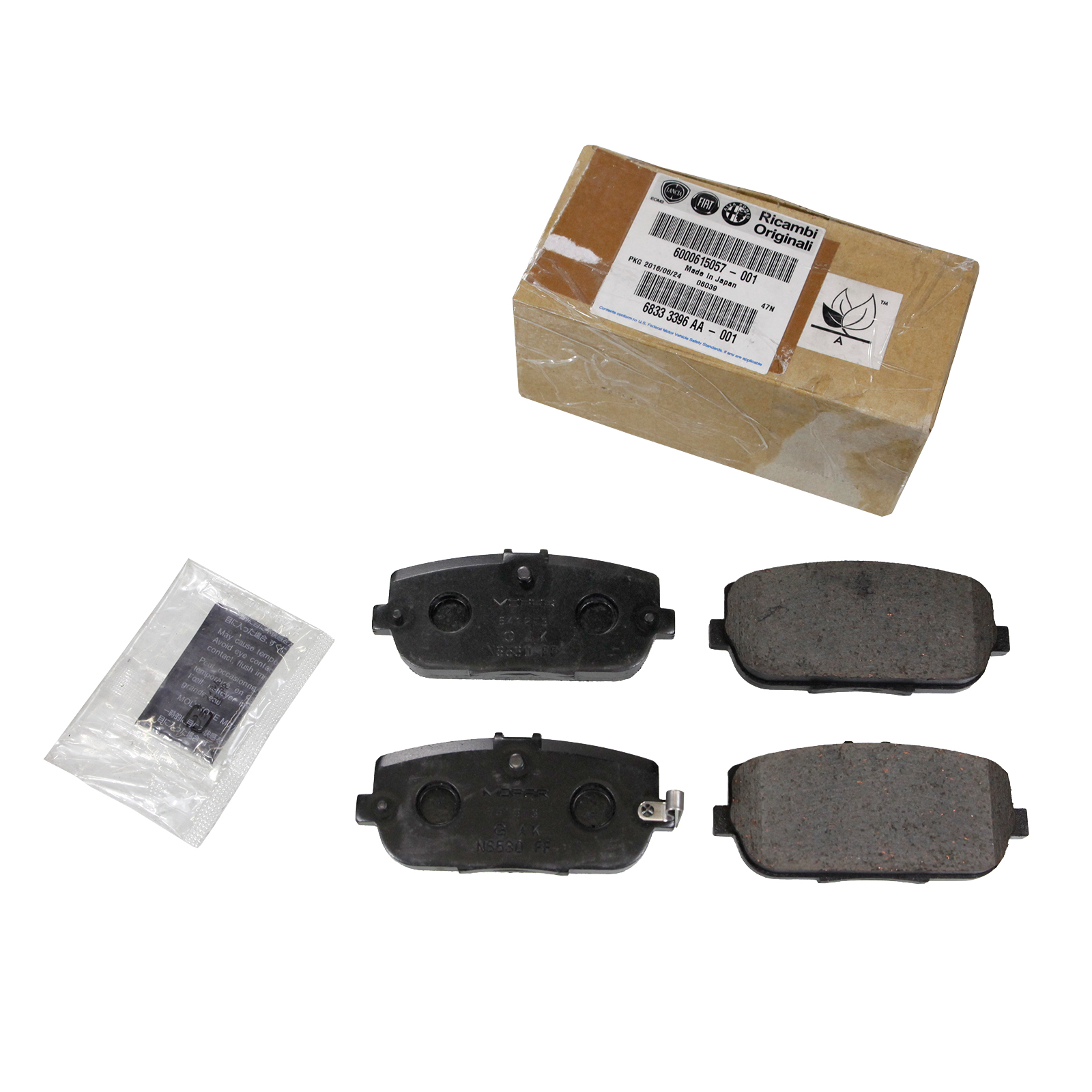 Bremsklötze hinten original Fiat 124 Spider 1,4 Typ 348 ab Bj,2016 Abarth 124 Spider 1,4 Mazda MX-5IV ab Bj,2015