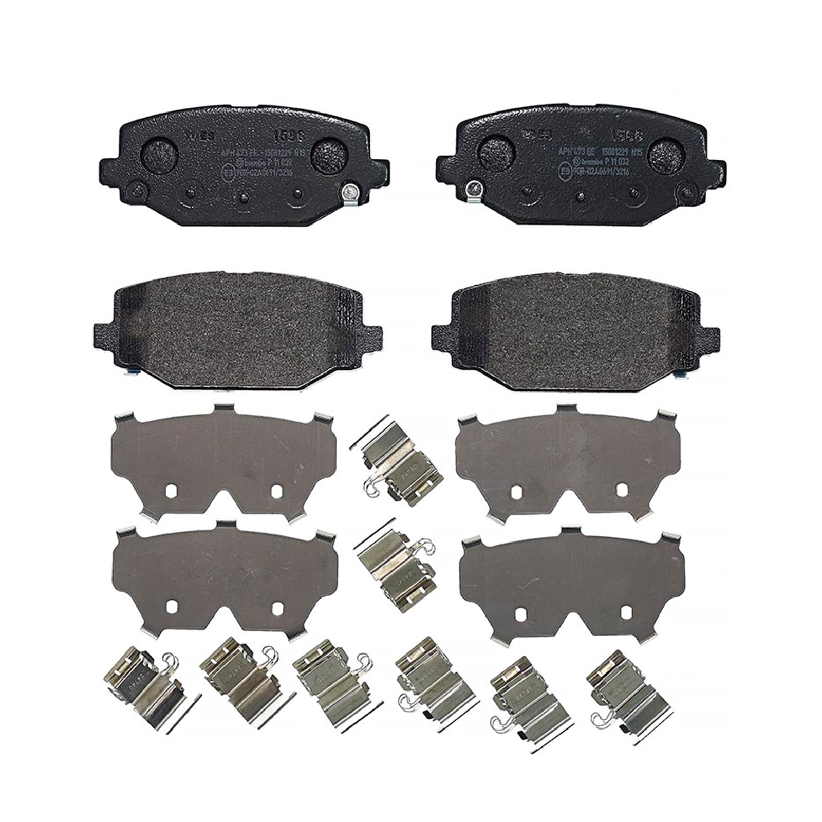 Bremsklötze hinten mit Zubehör Brembo Fiat Freemont große Bremse 4 X 4 Lancia Voyager Chrysler Voyager Dodge Caravan