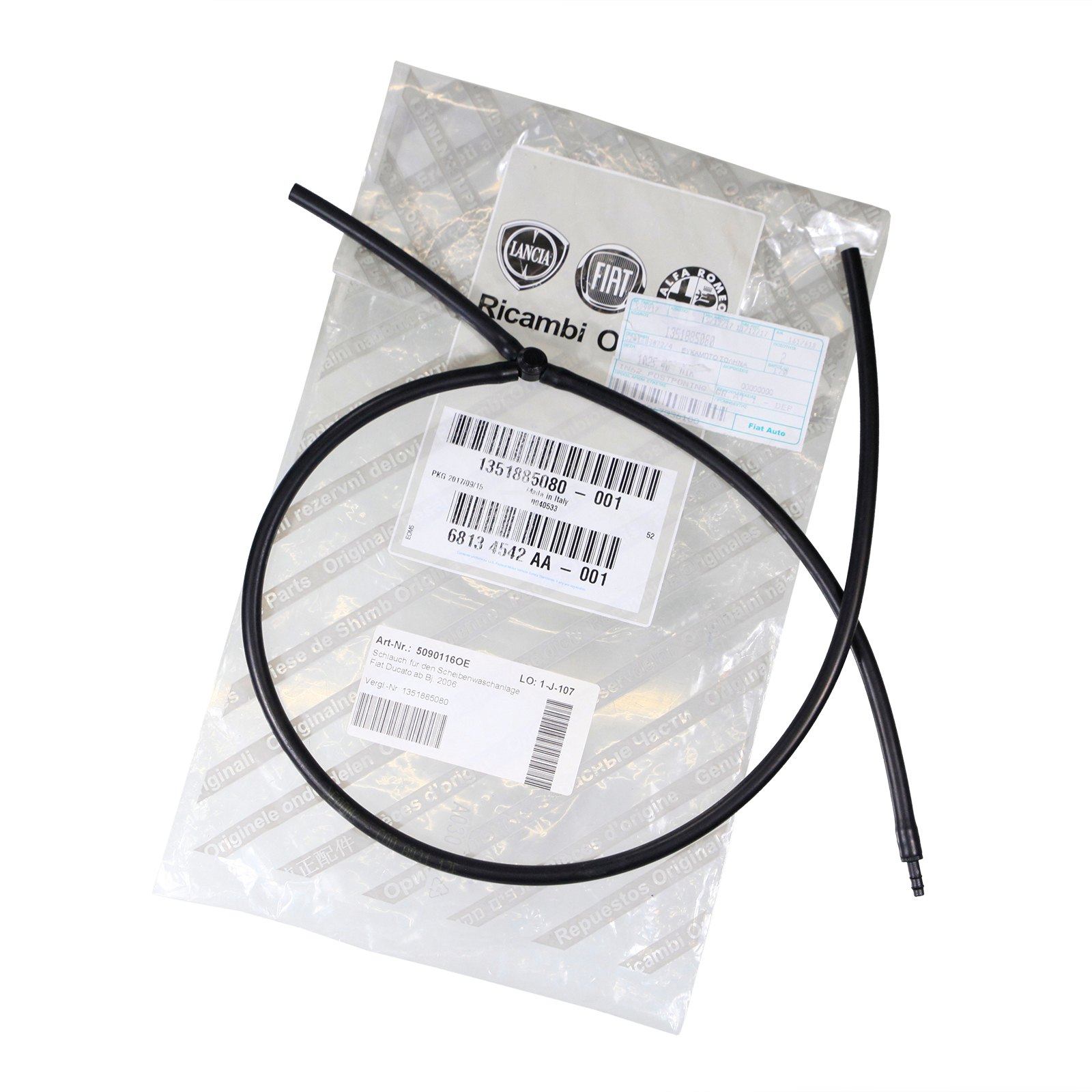 Schlauch für den Scheibenwaschanlage Fiat Ducato ab Bj. 2006