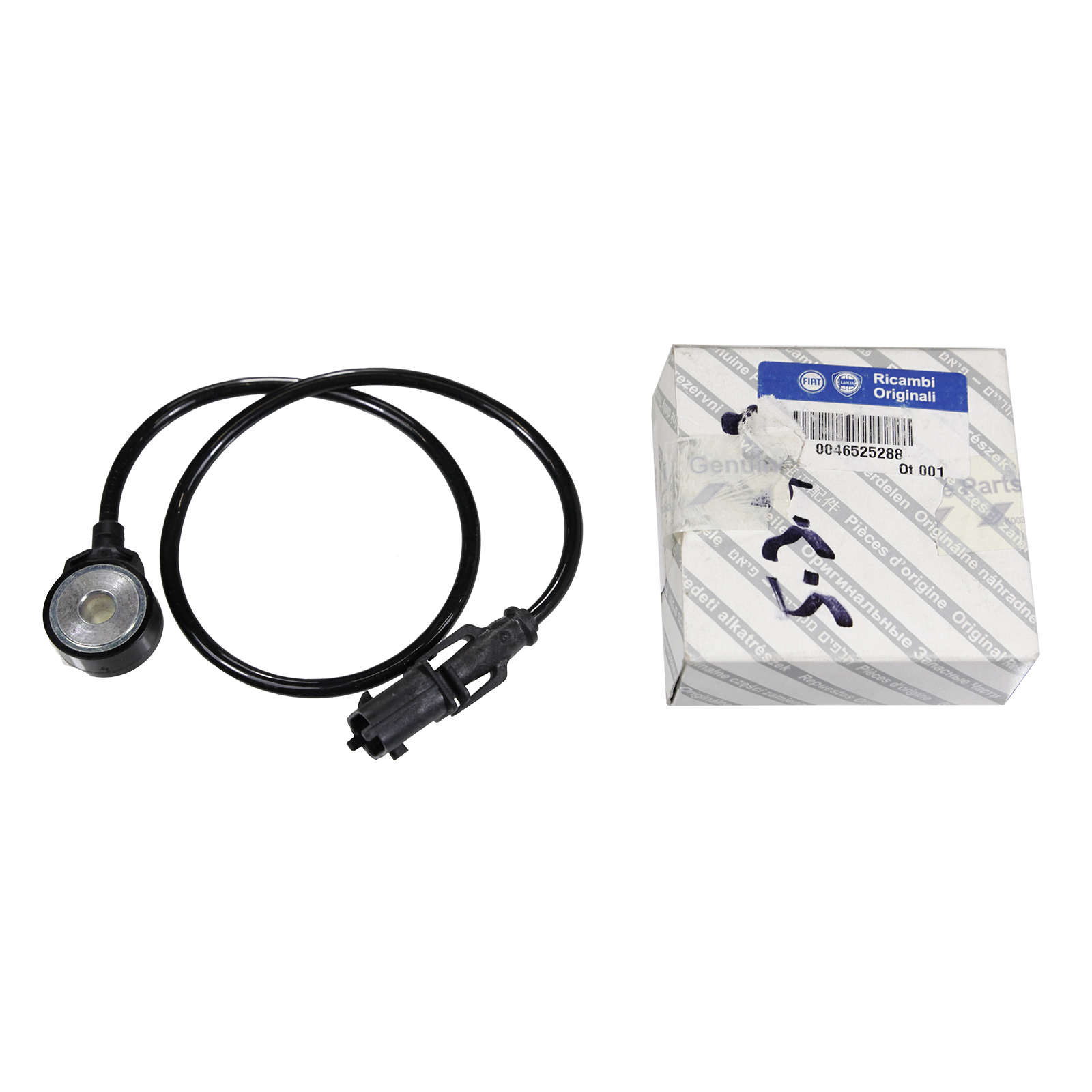 KlopfSensor L=570 mm 2 Polig Original Fiat Bravo Coupe Marea Stilo 2,0 2,4 20 V Lancia Lybra Kappa Thesis 2,0 2,4 20 V