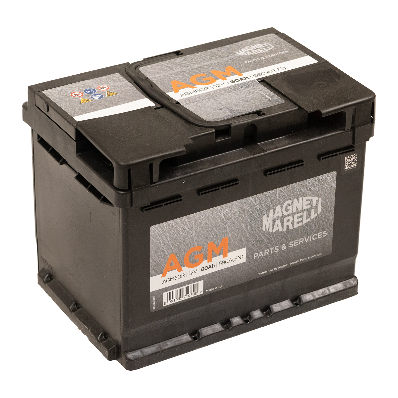 Batterie 60AH 680A AGM60R L=242 B=175 H=190 Polanordnung:DX