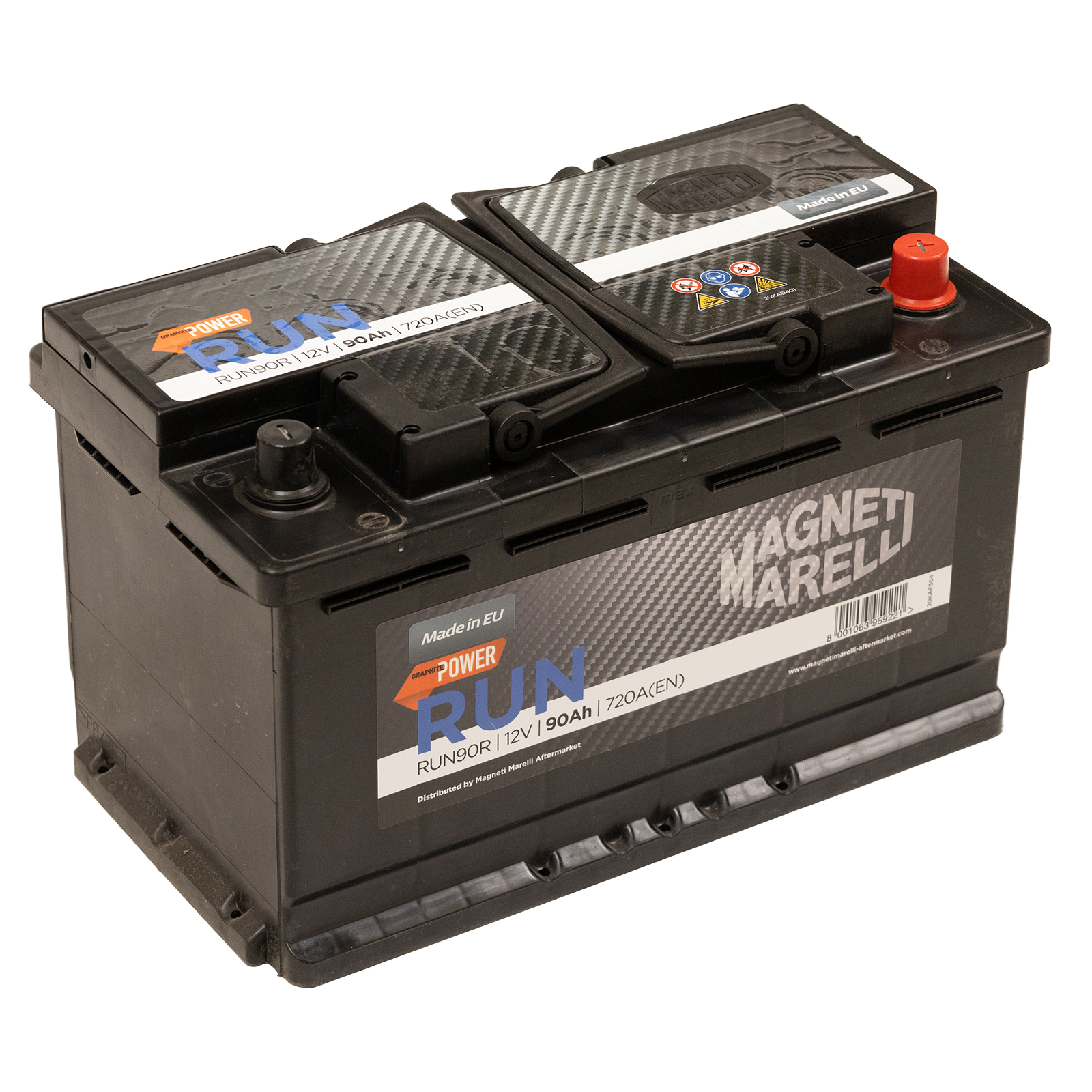 Batterie 90AH 720A RUN90R L=315 B=175 H=190 Polanordnung:DX Alfa Romeo 159 Brera Fiat Ducato Croma