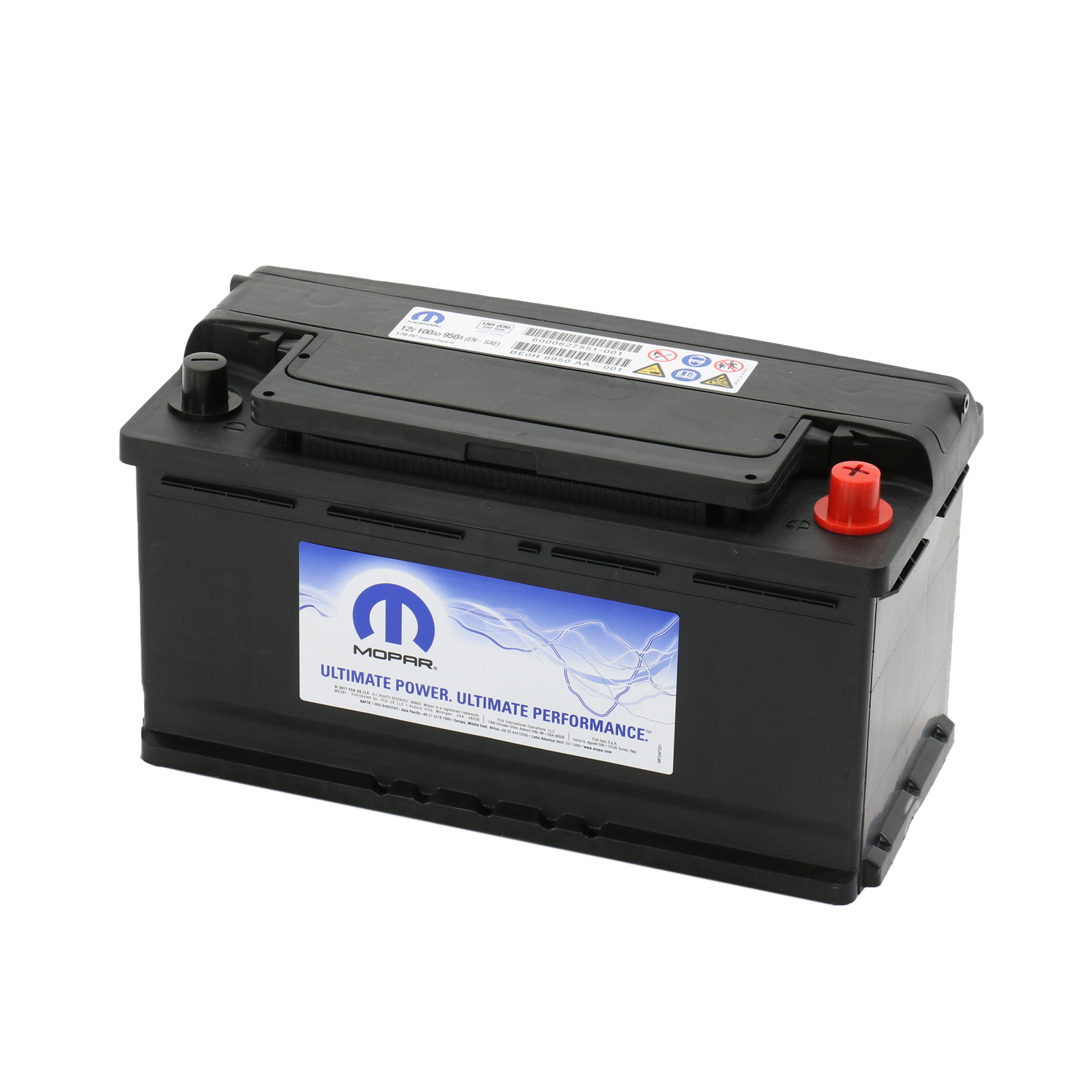 Batterie 100AH 950A L=353 B=175 H=190 Polanordnung:DX Fiat Ducato Typ 230 / 244 / 250