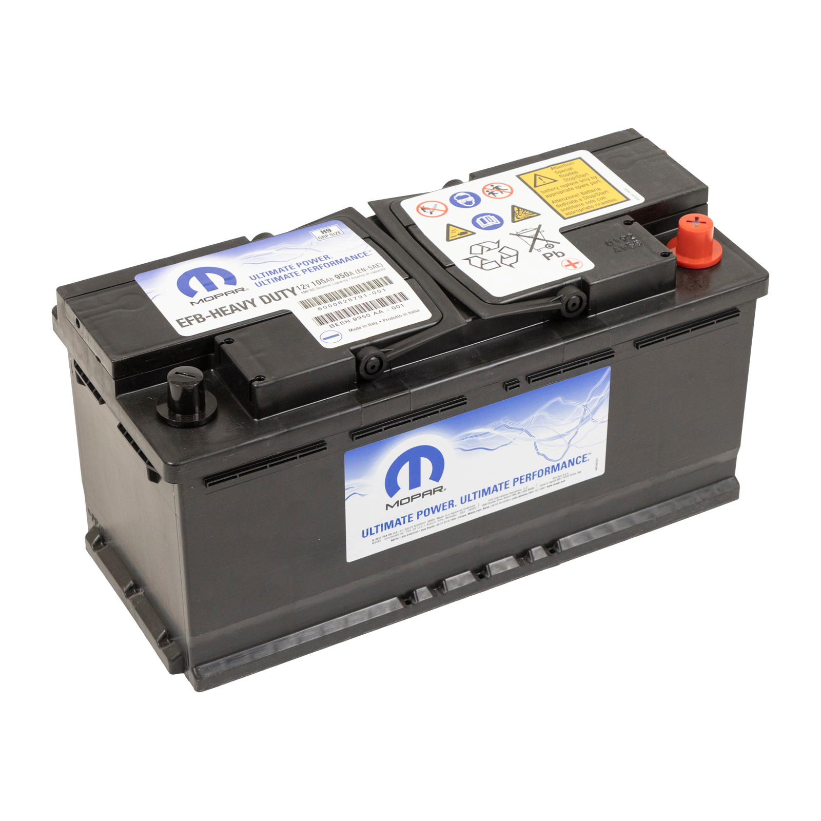 Batterie 105AH 850A Start / Stop Original Fiat L=392 B=175 H=190 Polanordnung:DX Fiat Ducato Typ 250