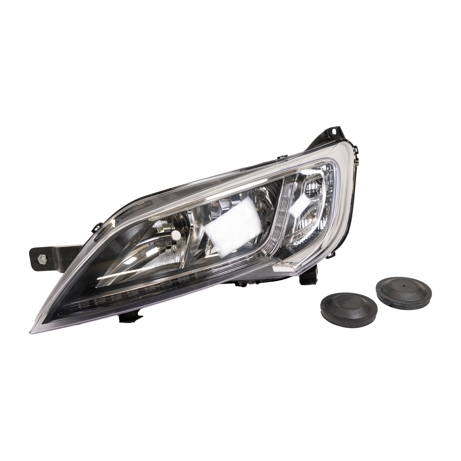 Scheinwerfer silber links ab Bj,2014 Fiat Ducato Typ 250 mit LED Peugeot Boxer Citroen Jumper ECE-Prüfnummer: E4 24675 - 24676