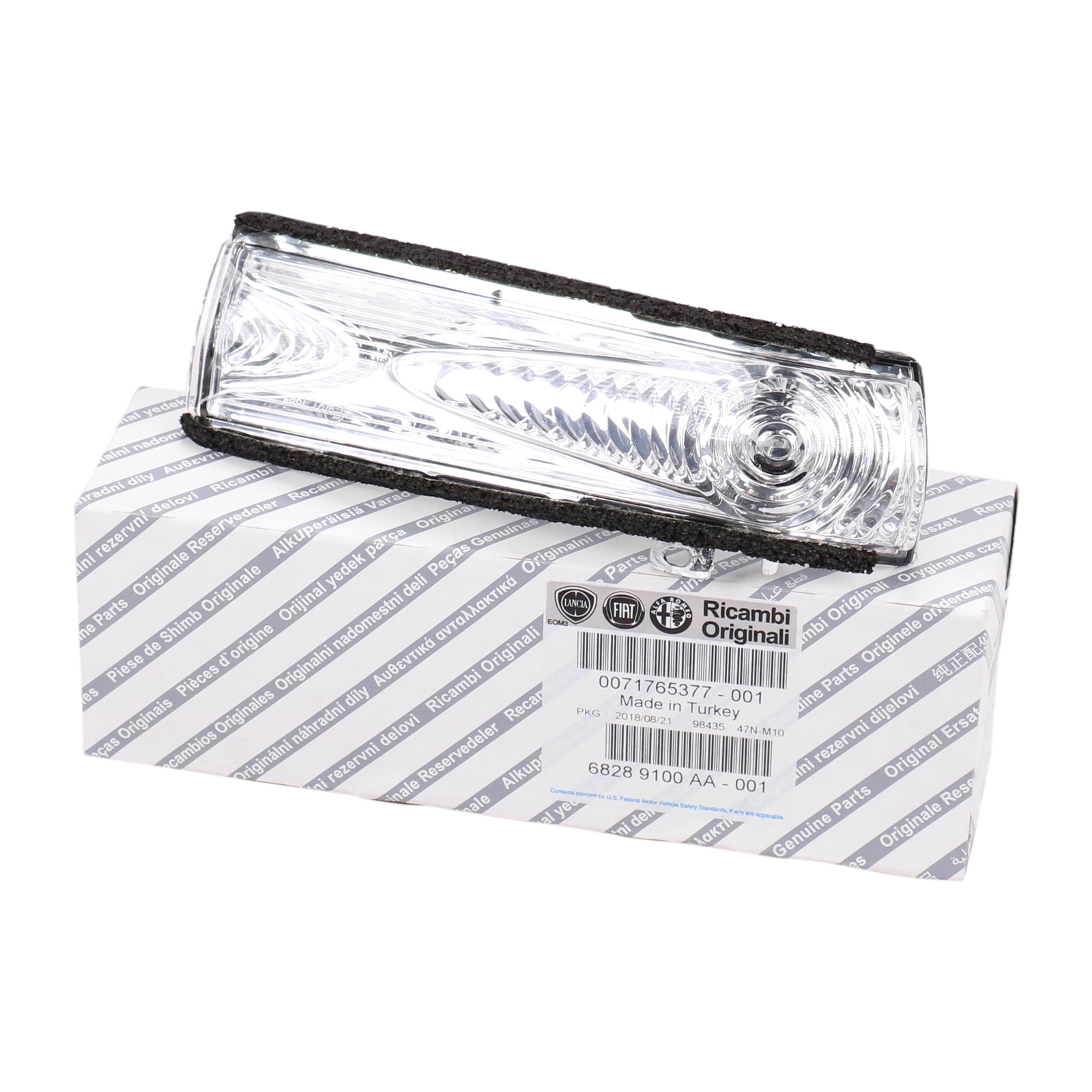 Blinkerkappe rechts weiß im Spiegel Fiat Doblo ab Bj. 2009