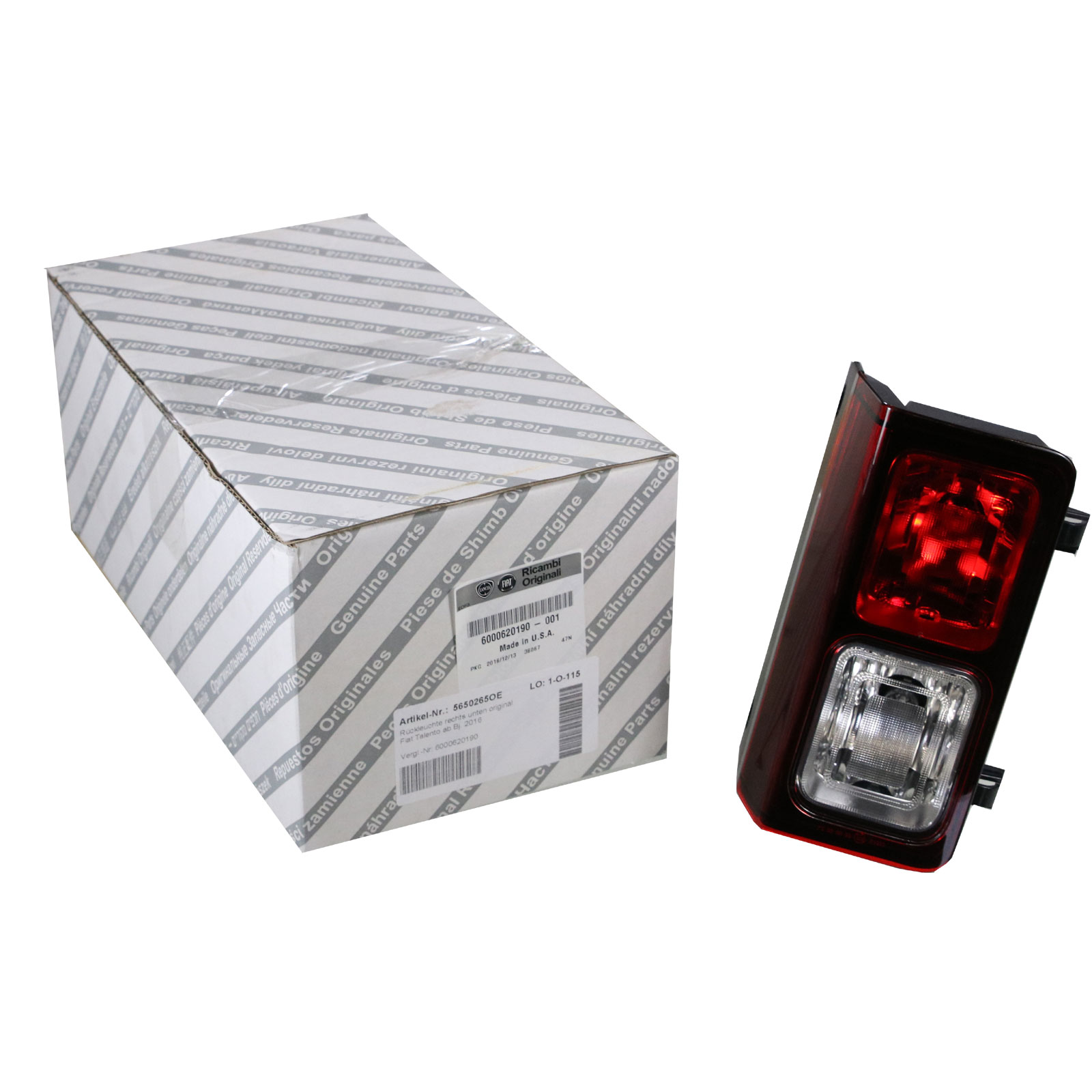 Rückleuchte rechts unten original Fiat Talento ab Bj. 2016