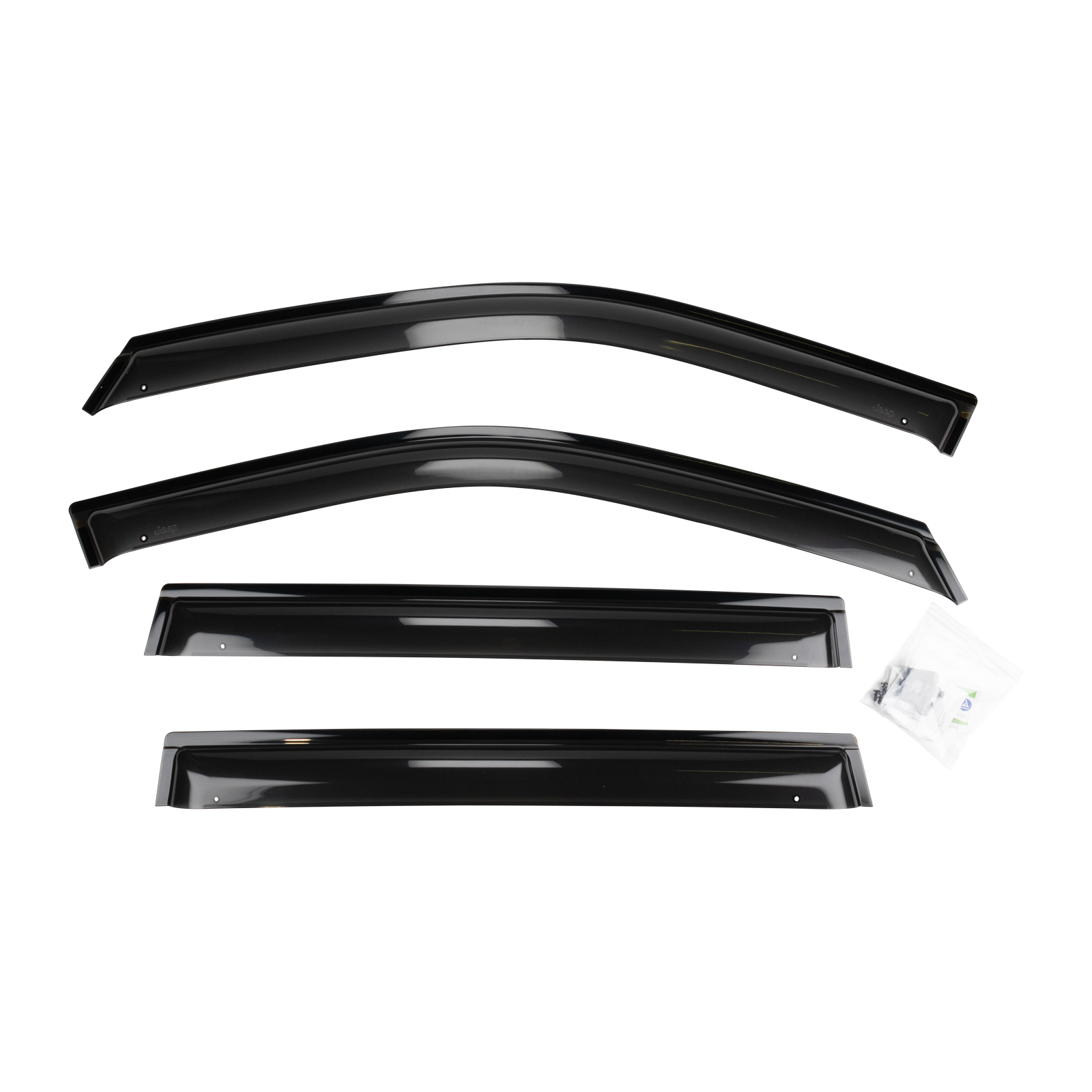 Windabweise Fensterscheiben 4er Set gentönem Acryglas Original Jeep Compass ab Bj. 17