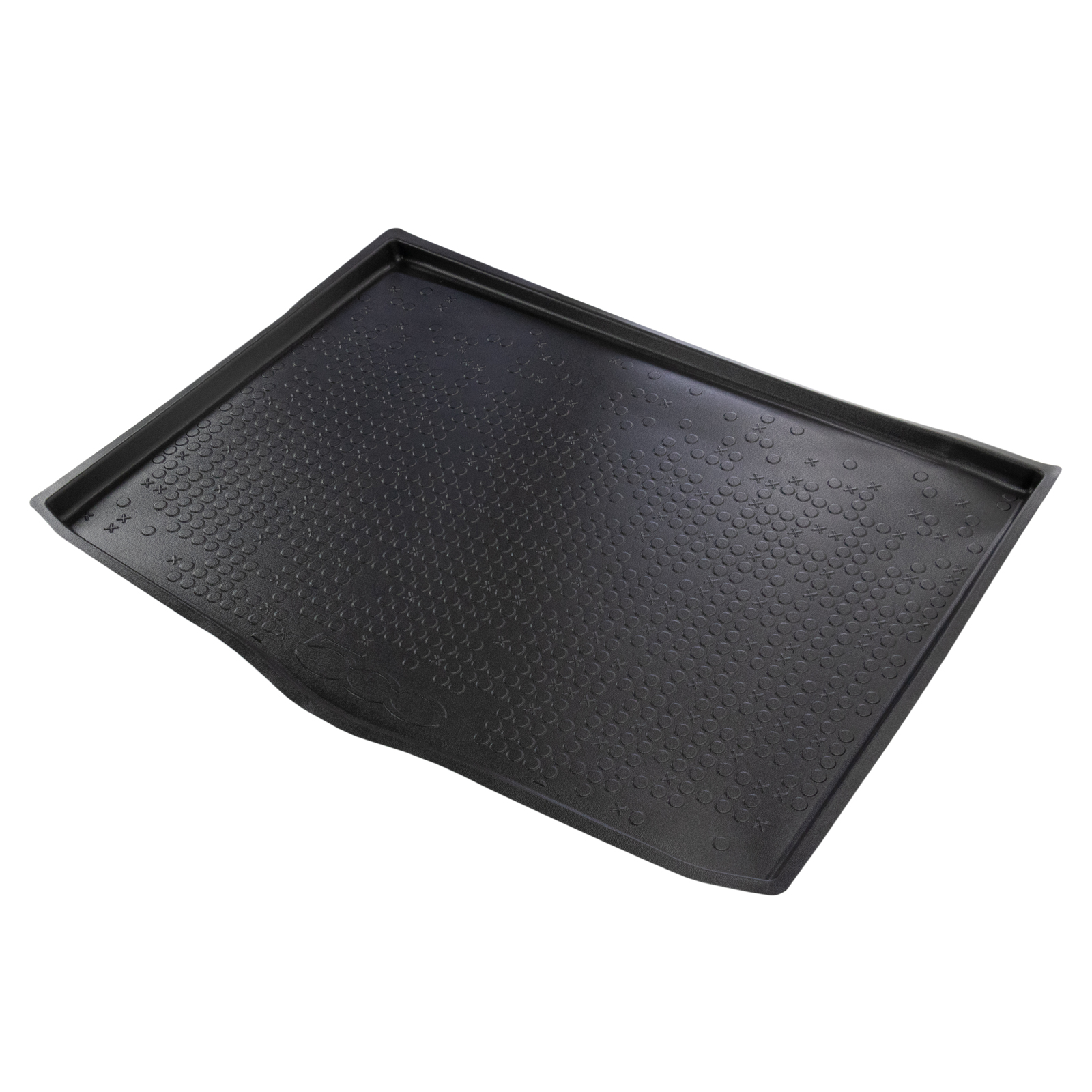 Kofferraumwanne Fiat 500X ab Bj. 2015 Aus Gummi, mit 500 Logo. Für alle Versionen, zur Verwendung auf beiden Ebenen. Auch im Xtra Paket Sommer, TN 71