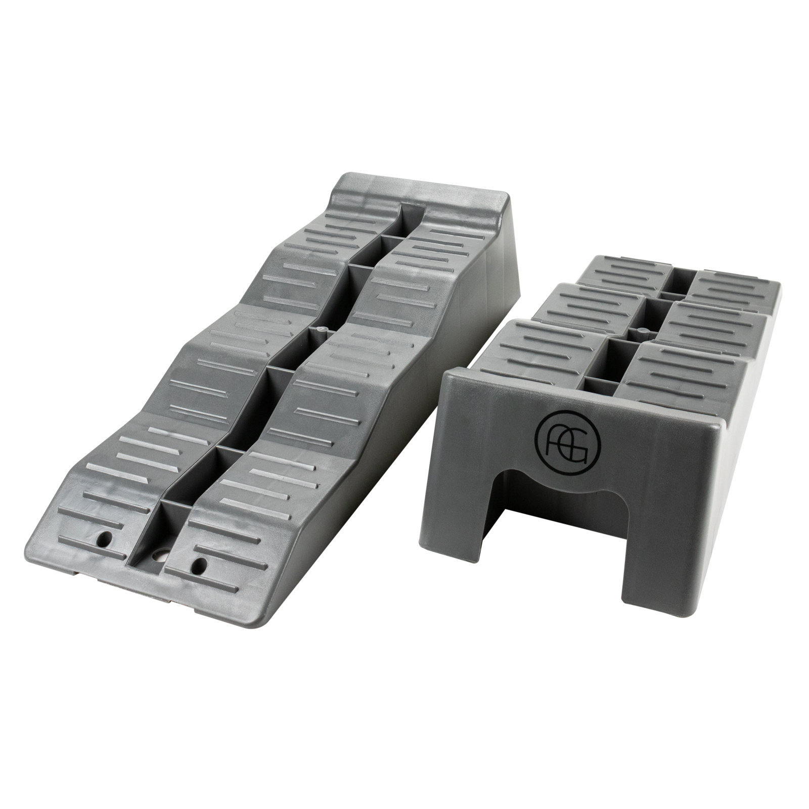 Stufenkeil Auffahrkeil Level up Ramp Rampe Passend für: Wohnmobile Wohnwagen Caravan Camping Anhänger Lieferumfang: 1 Paar (2 Stück) Belastung 5 Ton