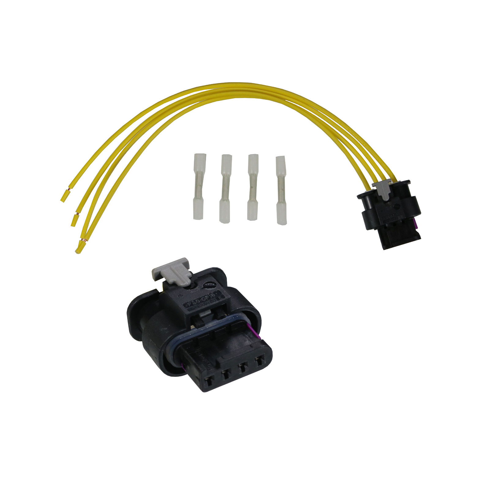 Kabel Reparatursatz Rückleuchte 4-Adrig Oval Fiat 500 Panda Typ 312 Passend für Leuchte: 51843642 I 51843643