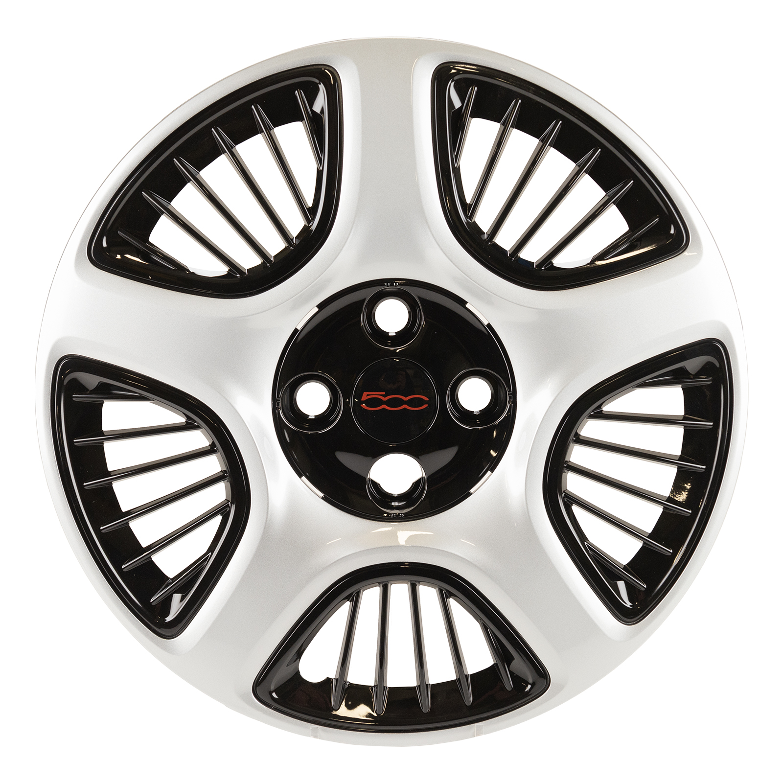 Radkappe 15 Zoll OE 735740773 roter Schriftzug Fiat 500 ab Bj. 2020 Elektro