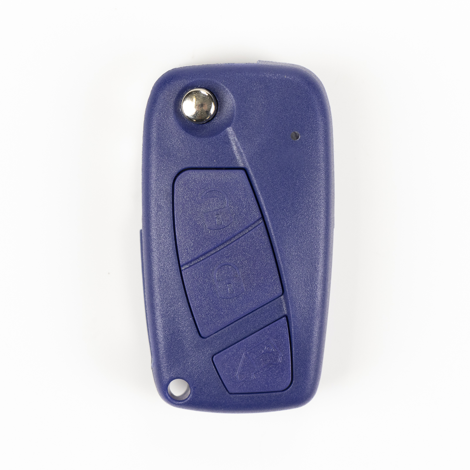 Rep. Key Schlüssel Cover *Blau* Fiat Bravo Doblo Idea Grande Punto Qubo OHNE seitliches Batterie Halterung