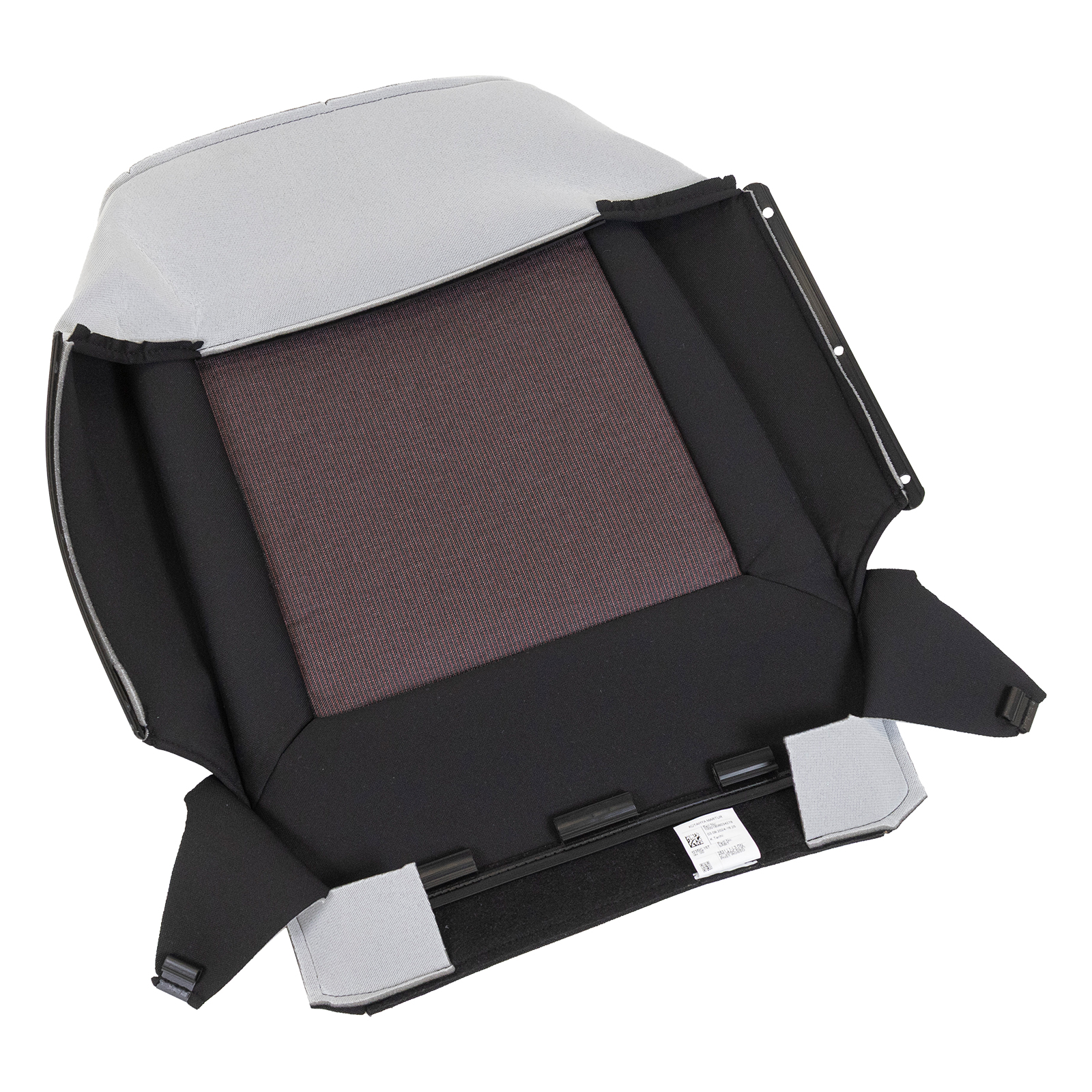 Sitzbezug Fahrersitz Fiat Doblo Bj. 2015-2023 Schwarz / Rot