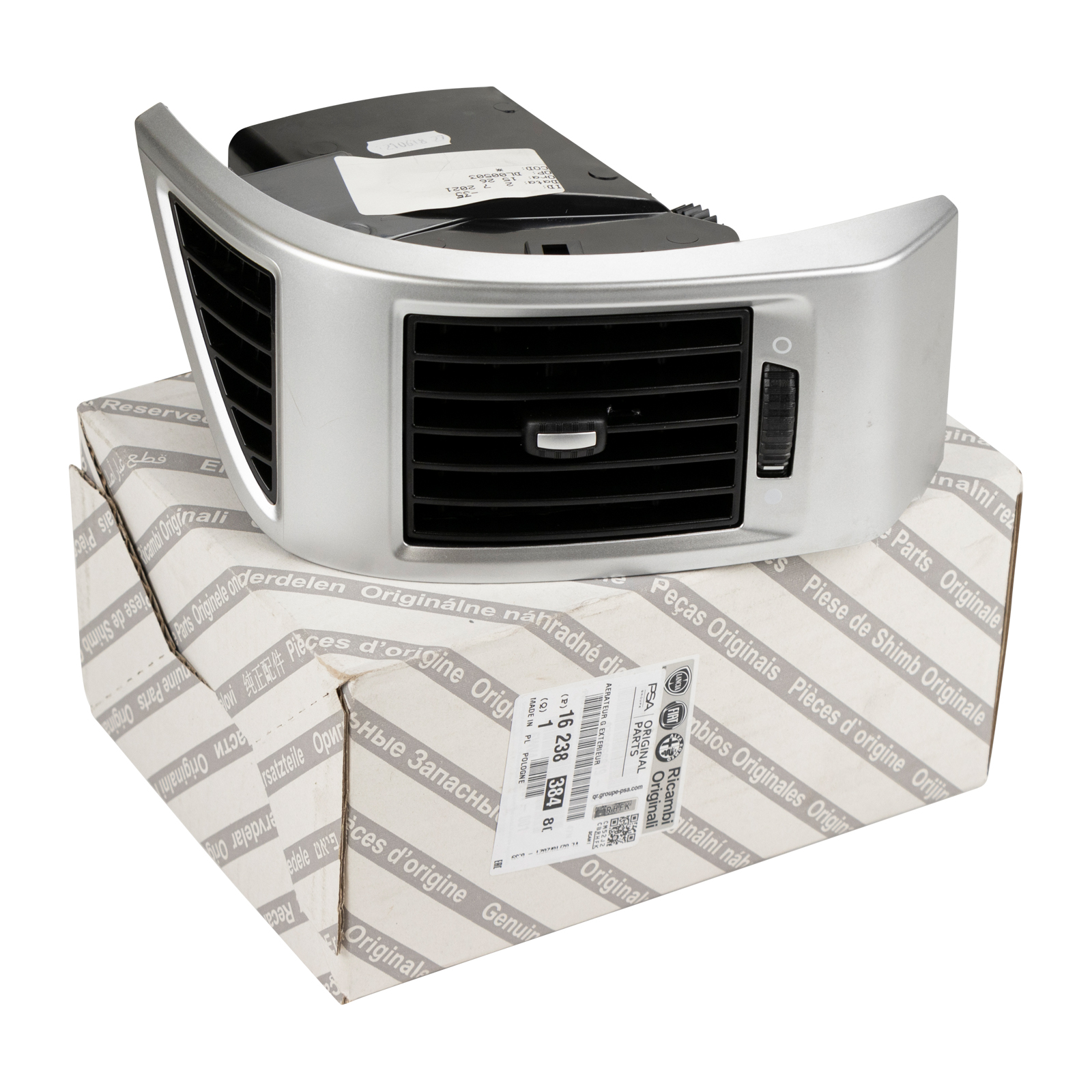 Luftdüse aussen links Fiat Ducato ab Bj. 2014 Farbe: Silber / Schwarz