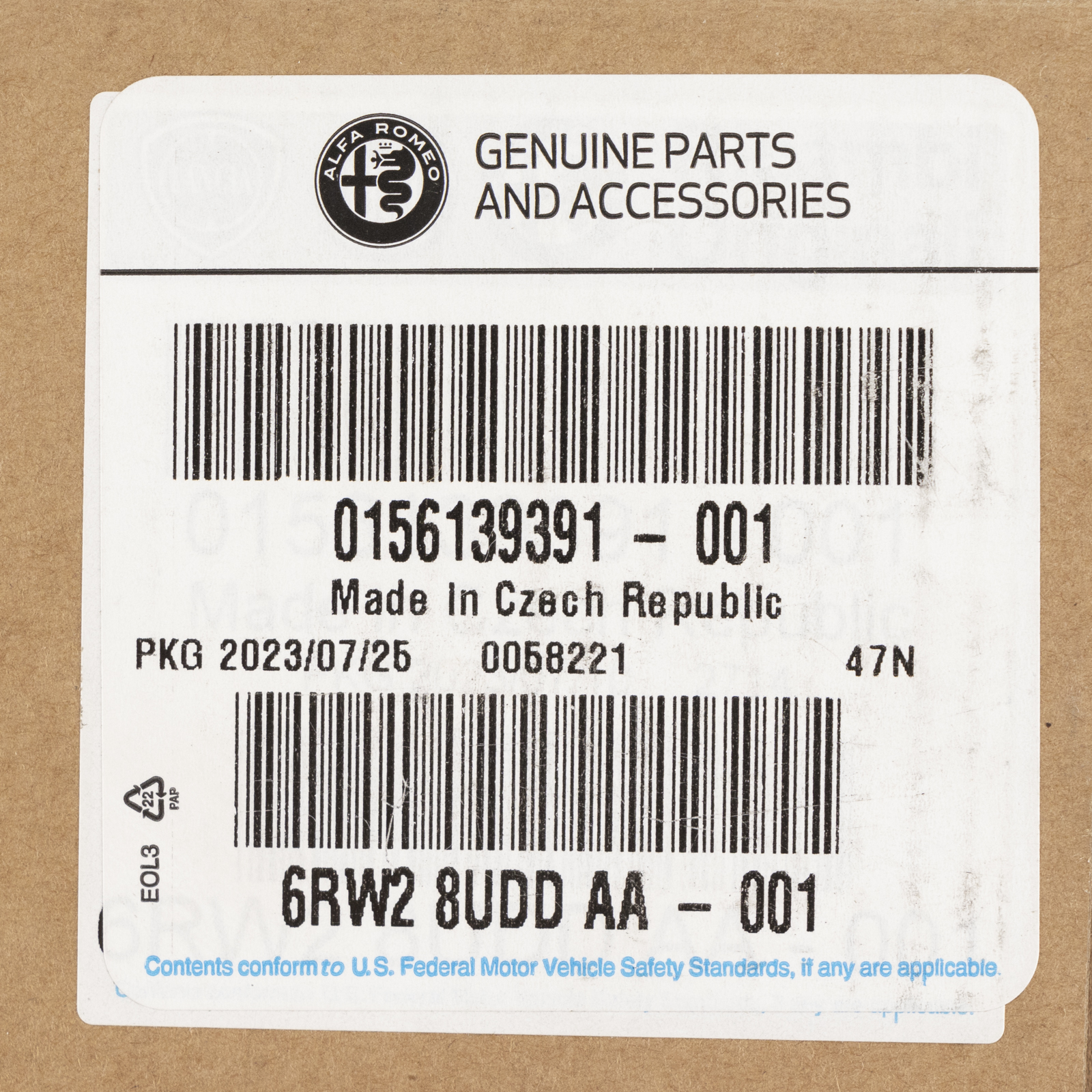 Sicherheitsgurt Beifahrersitz Alfa Romeo Giulia Bj. 2016-2022 Beige-Lehmfarben