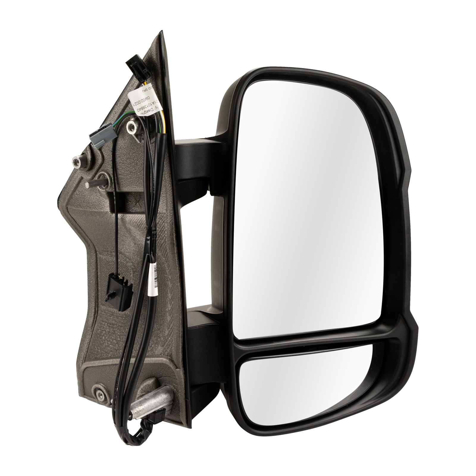 Außenspiegel rechts elektrisch verstellbar Antenne 16W kurzer Spiegelarm Fiat Ducato ab Bj. 2018 mit Totenwinkelassistent, Bewegungssensor