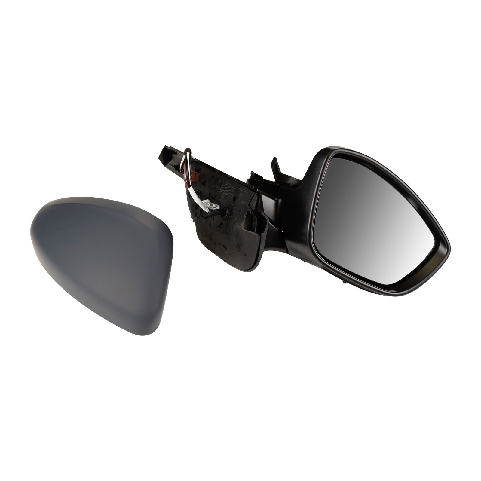 Außenspiegel rechts elektrisch konvex beheizbar Citroen C3 III ab Bj. 2016 grundiert, mit Blinklicht, mit Temperatursensor