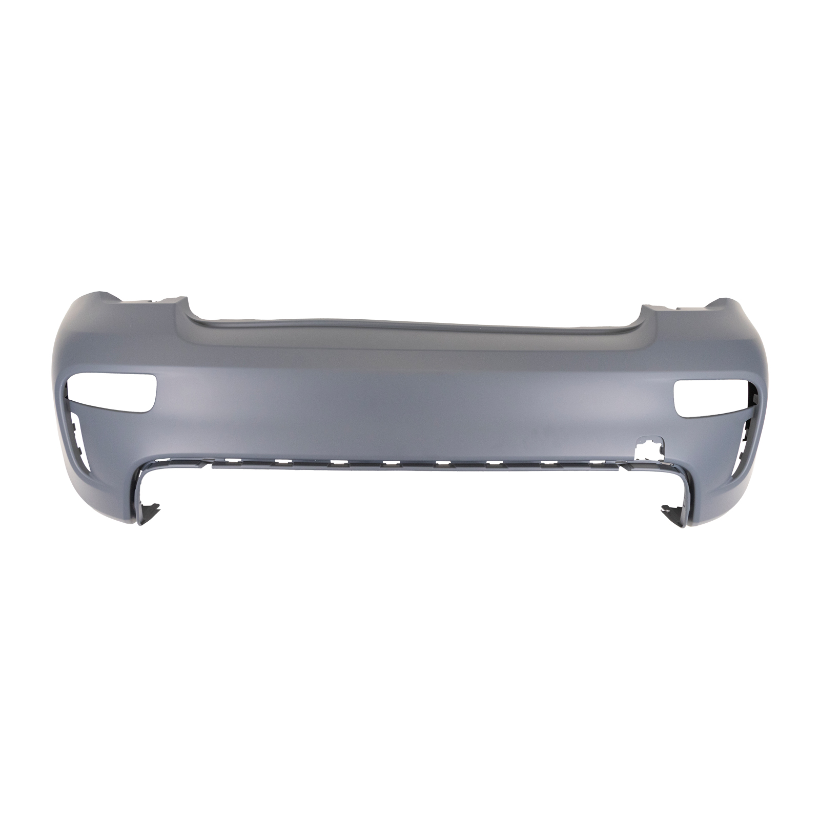 Stoßstange hinten oben Abarth 500 ab Bj. 2016 ohne Vorrichtung für Parksensoren; Grundiert geliefert!