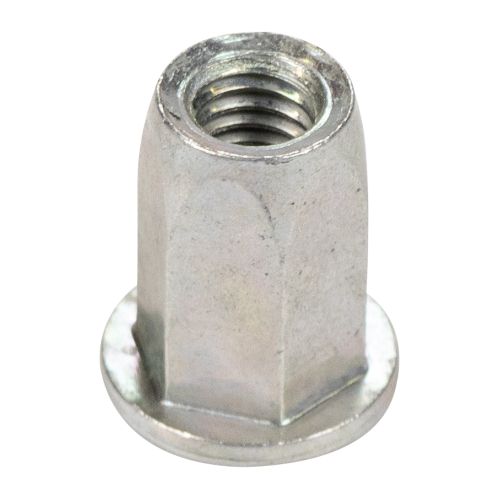 Einnietmutter M 6 D=6 mm L=14,5 mm F=9 mm H=16 mm T=13 mm