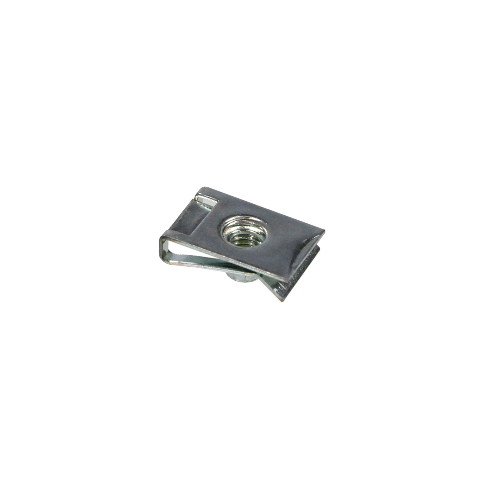 Blechmutter für Gewindeschraube M 6 verzinkt L=23,90A=12,70B=11,20H=16,00S=2,00V=6,00