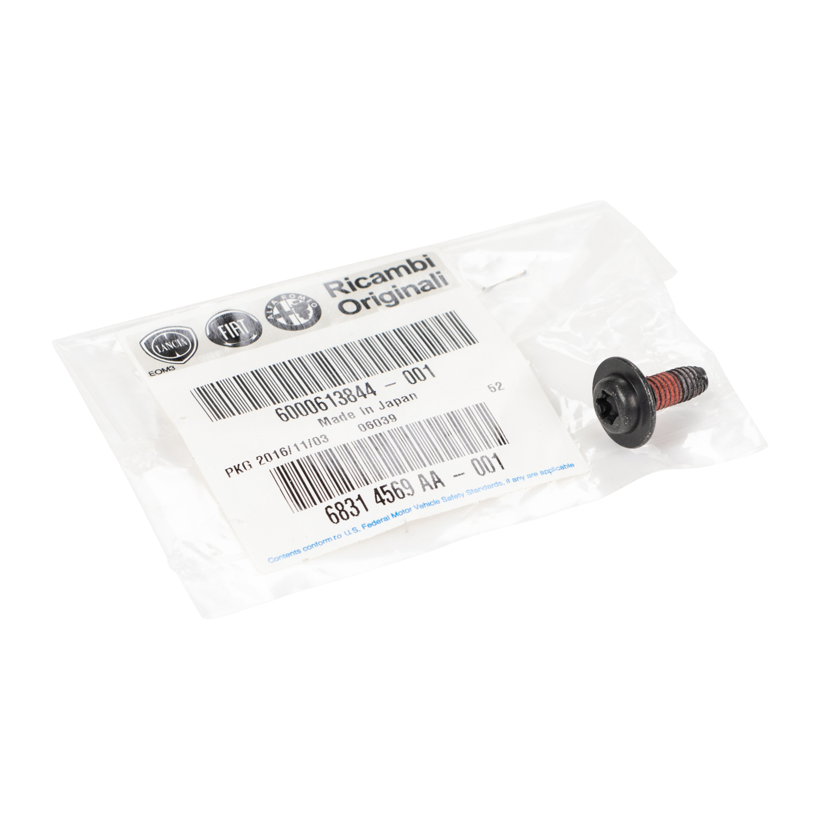 Schraube für die hintere Stoßstange Fiat 124 Spider Abarth 124 Spider