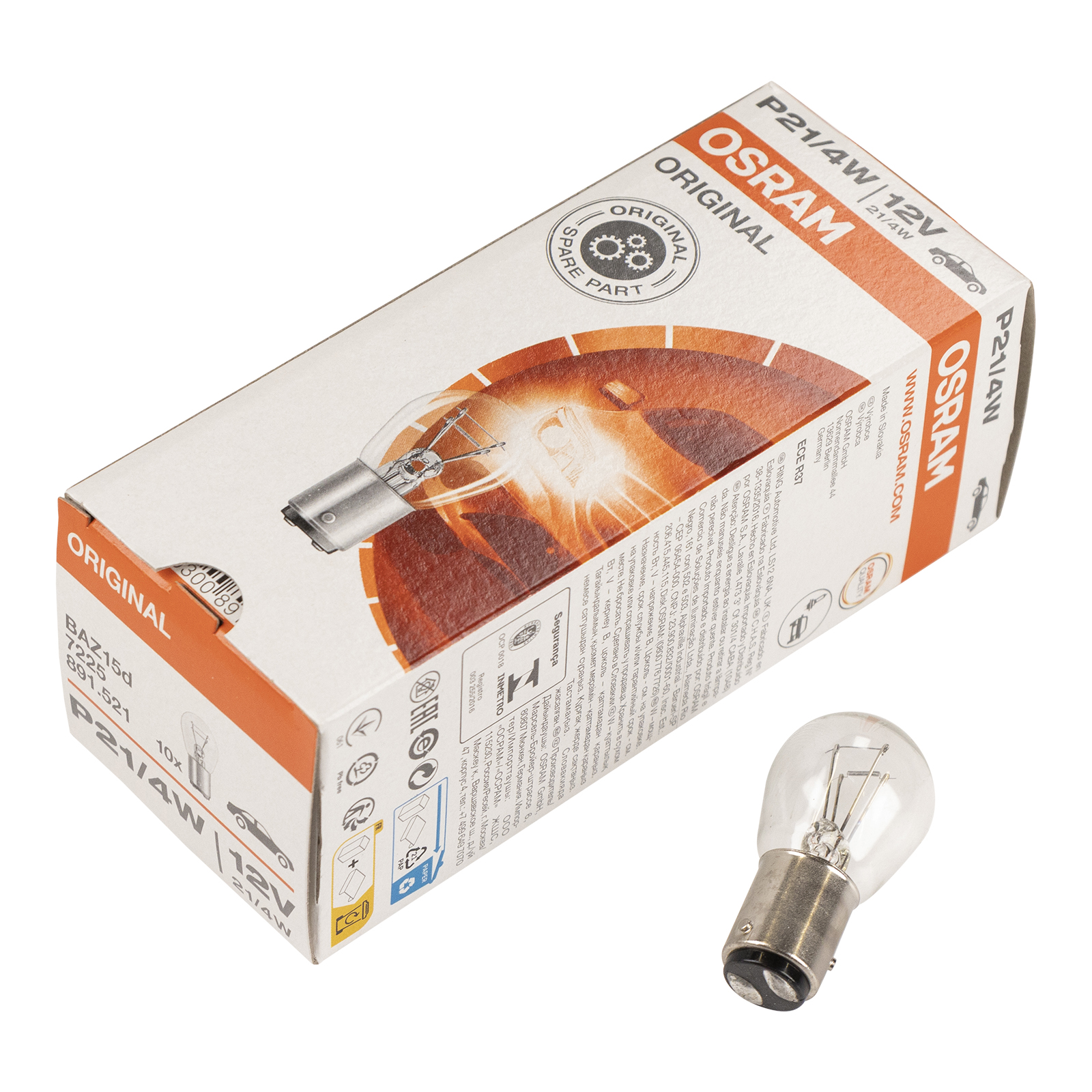 Kugellampe P21 / 4W 21 / 4W 12V BAZ15d GLP BAZ15D P21 / 4W 12V Bajonettverschluß