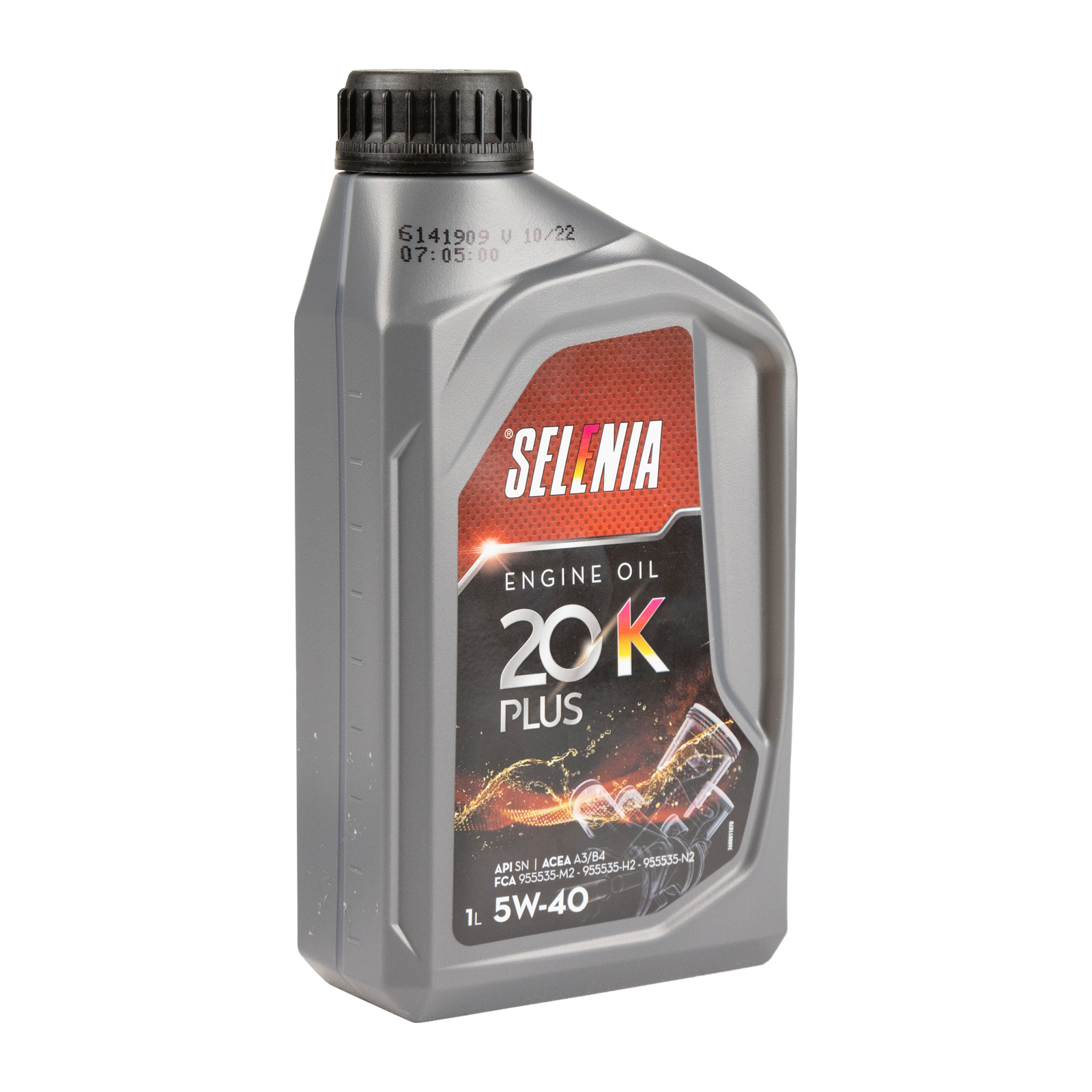 Motoröl Selenia 20K Plus 5W-40 1 Liter Motoröl Selenia 20k Plus 5W-40 (ersetzt das Selenia Star 5W-40) API SN, ACEA A3 / B4, FCA 955535-H2, FCA 95553
