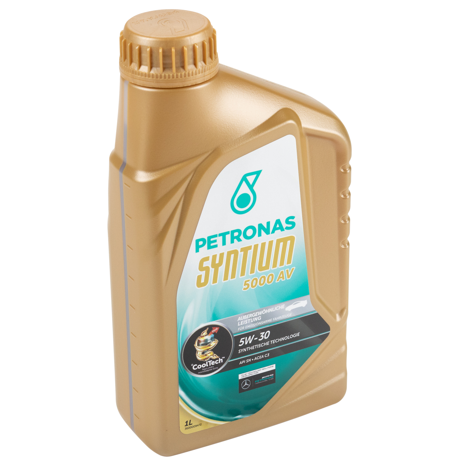 Petronas Syntium 5000 AV 5W-30 1 L High-Tech Synthetisches Motoröl "Fuel Enconomy"-Eigenschaften für Benzin- und Dieselmotoren, speziell für Fahrze