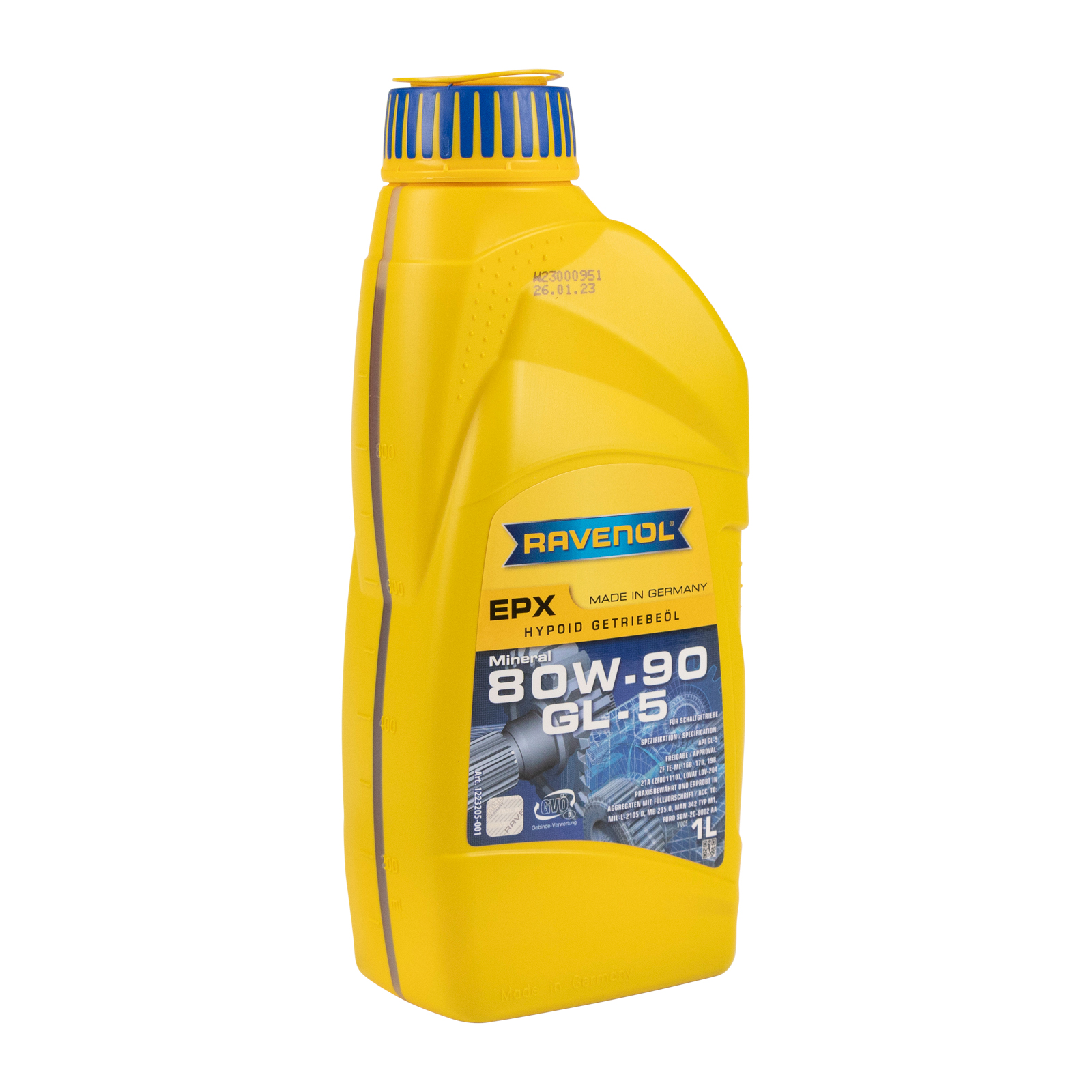 Ravenol Getriebeöl EXP 80W-90 GL5 1Liter Getriebeöl EPX GL5 Kegelradgetriebe Wechselgetriebe